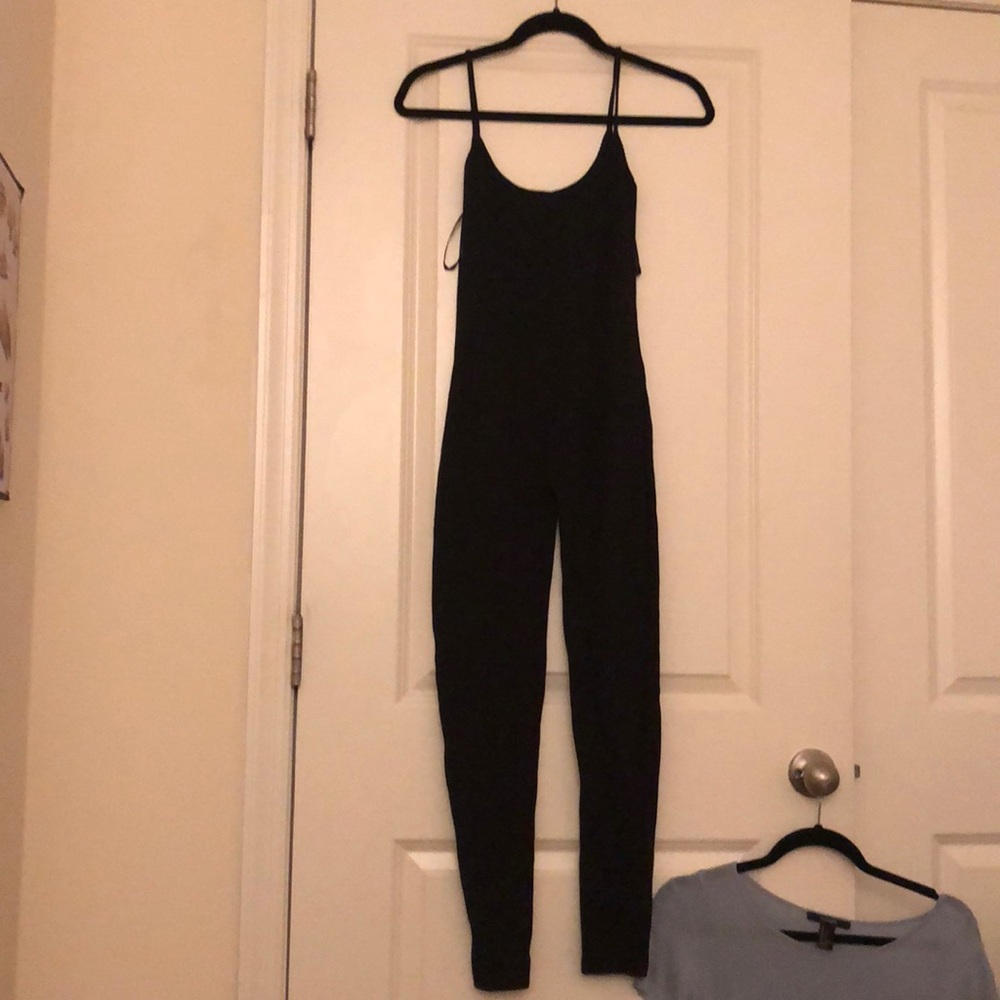 Black tight body suit